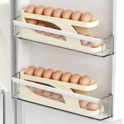 New Refrigerator Egg Storage Box Kitchen Storage Double Layered Egg Box Large Capacity Fall-Proof Egg Storage Kitchen Supplies