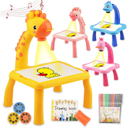 CHILDREN'S LED PROJECTOR DRAWING TABLE