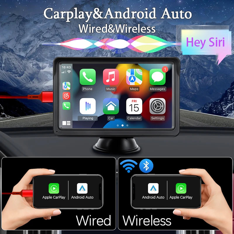 LECTEUR VIDÉO ANDROID AUTO CARPLAY